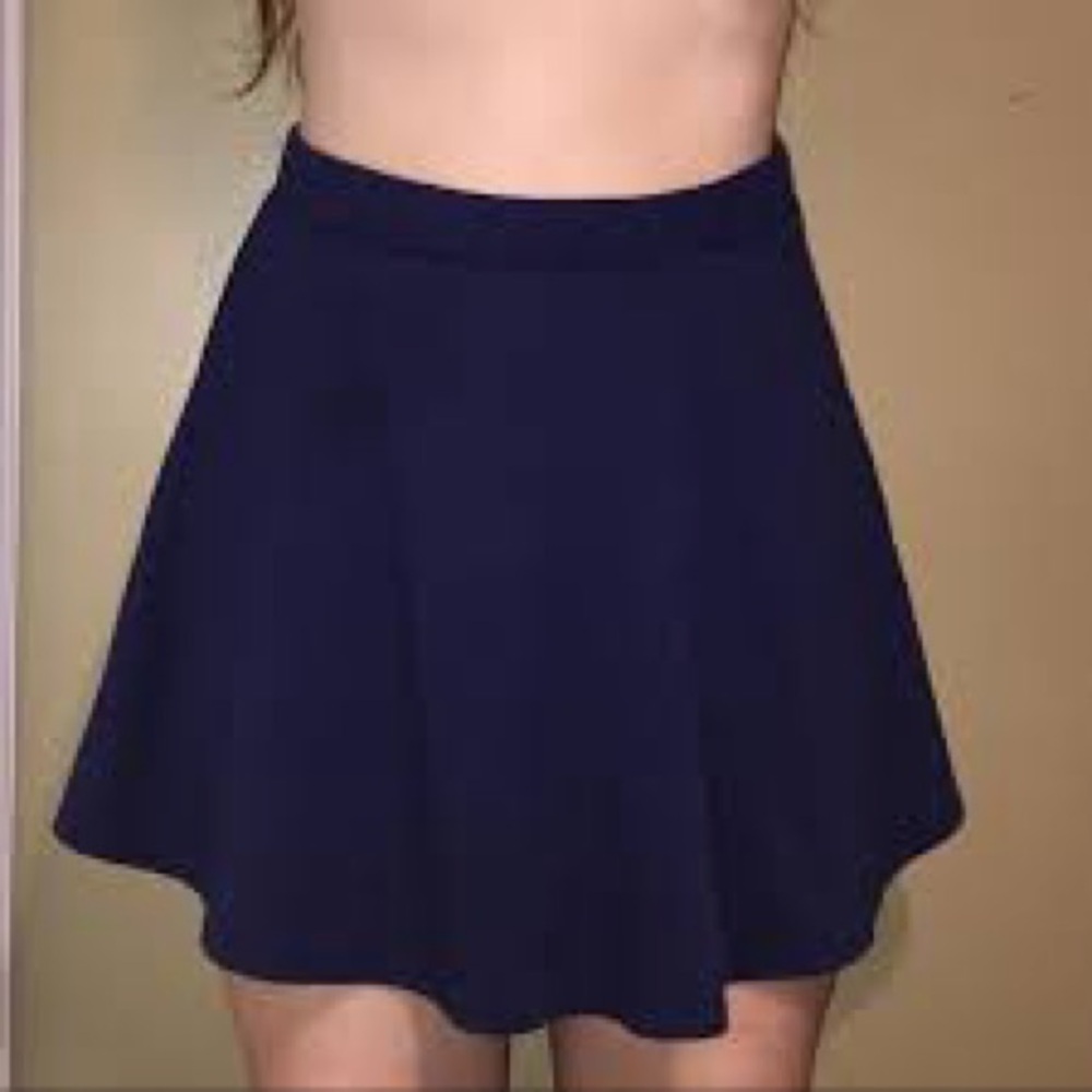 Gap Navy Blue Pleated Mini Skirt